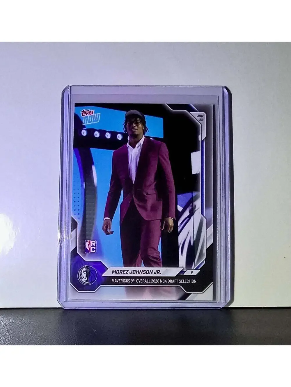 Morez Johnson Jr. Rookie 2026-27 Topps NBA Draft #MJOH Card Mavericks